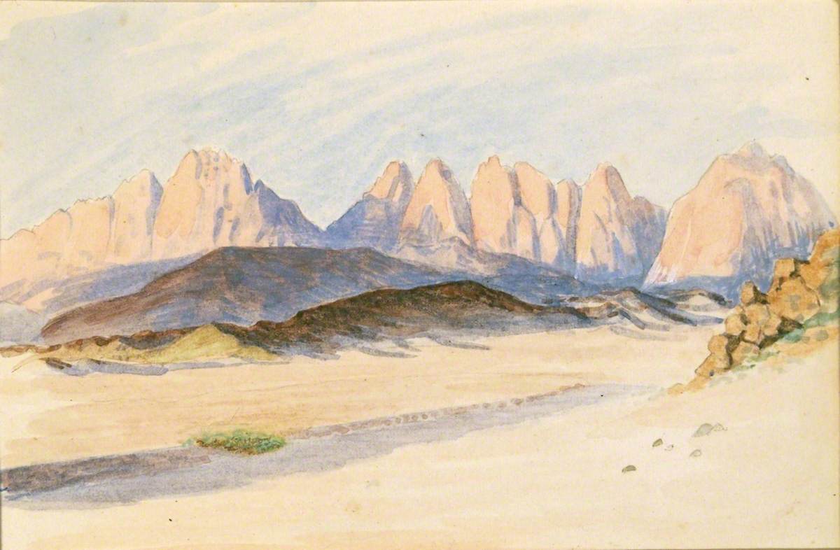 Desert and Mountain Scene