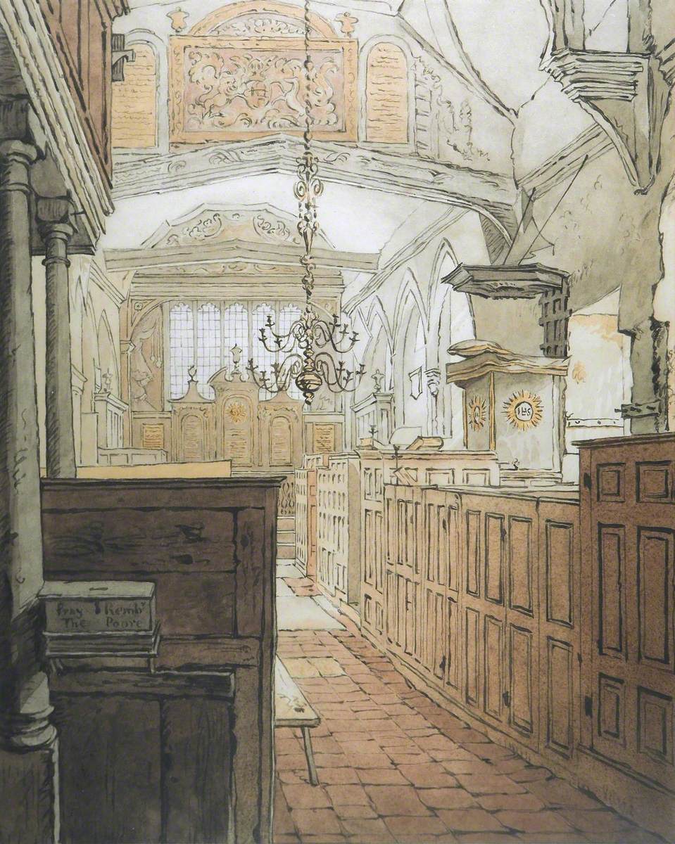 Interior of St James's Church, Bushey