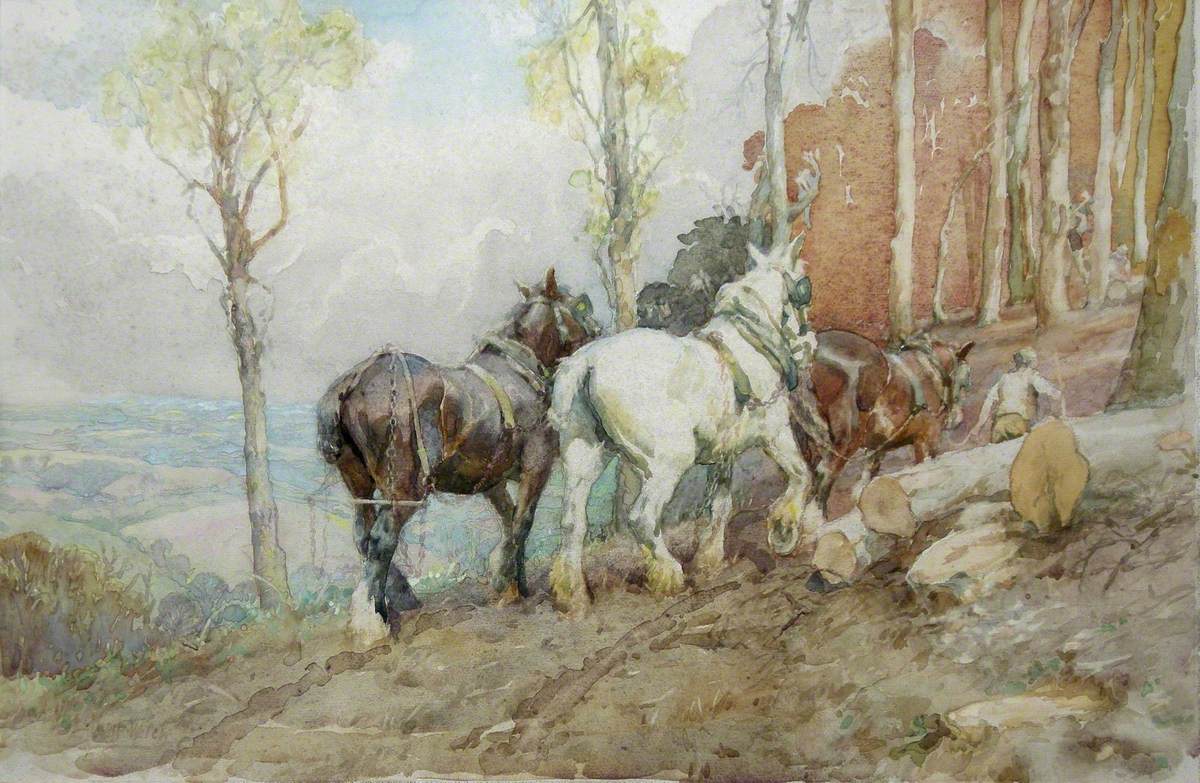 Timber-Hauling in the New Forest