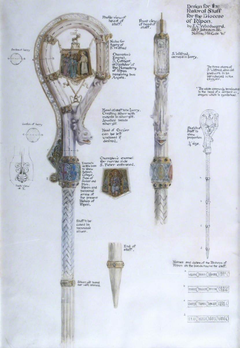Design for Pastoral Staff and Crozier for the Diocese of Ripon