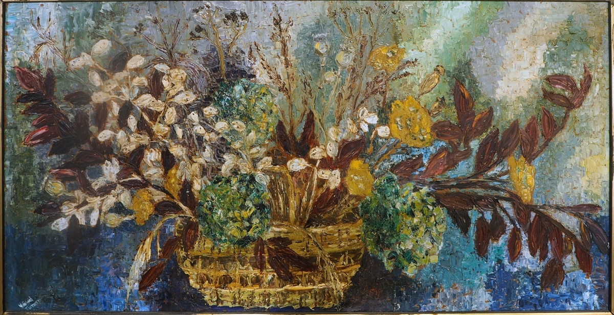 Winter Bouquet in a Basket