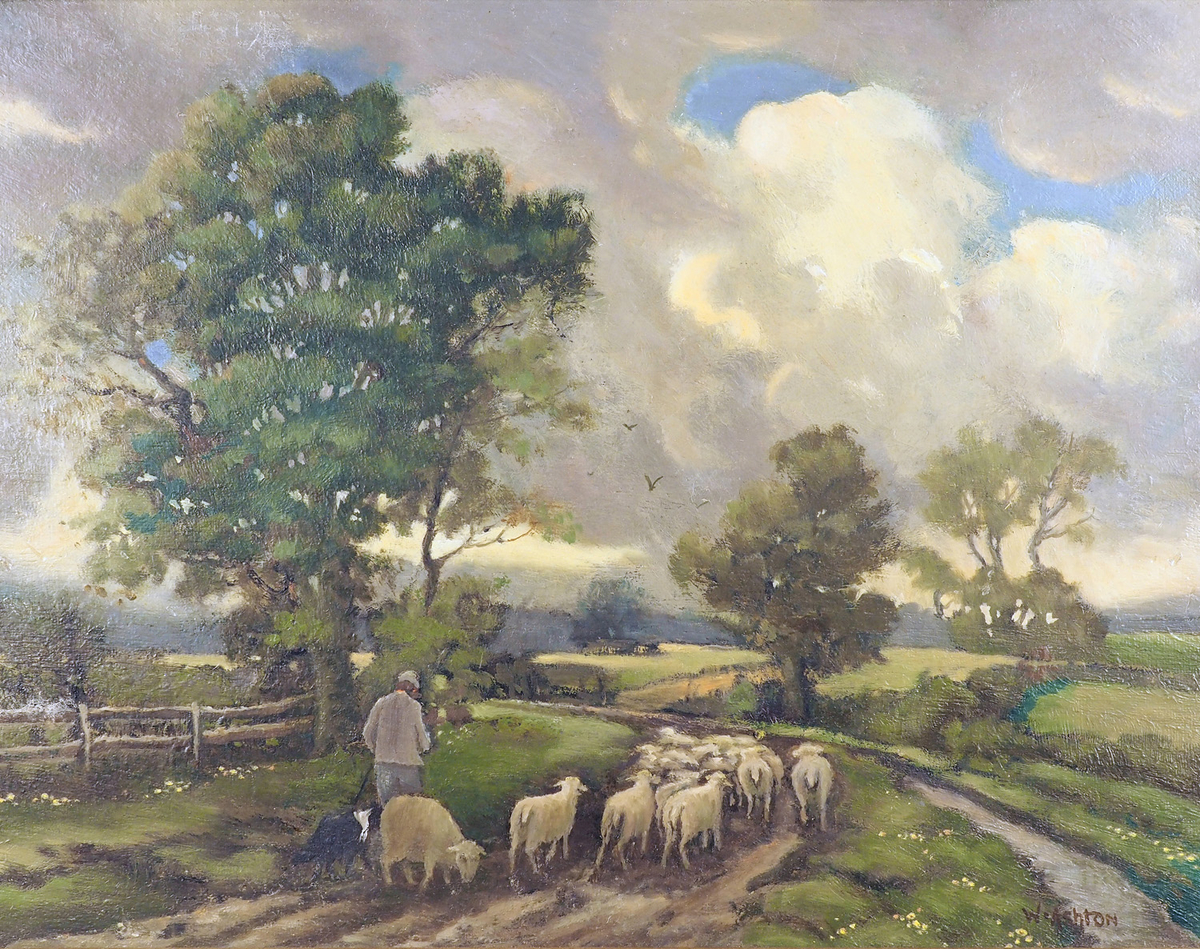 The Shepherd with His Sheep | Art UK