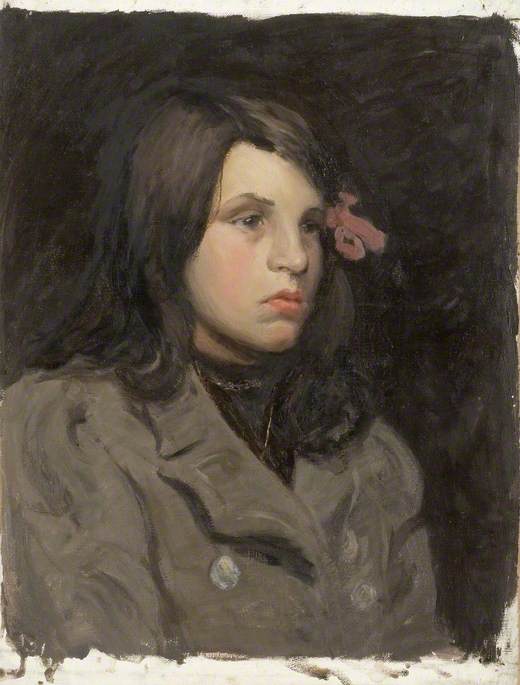 Portrait of a Girl with a Ribbon in Her Hair