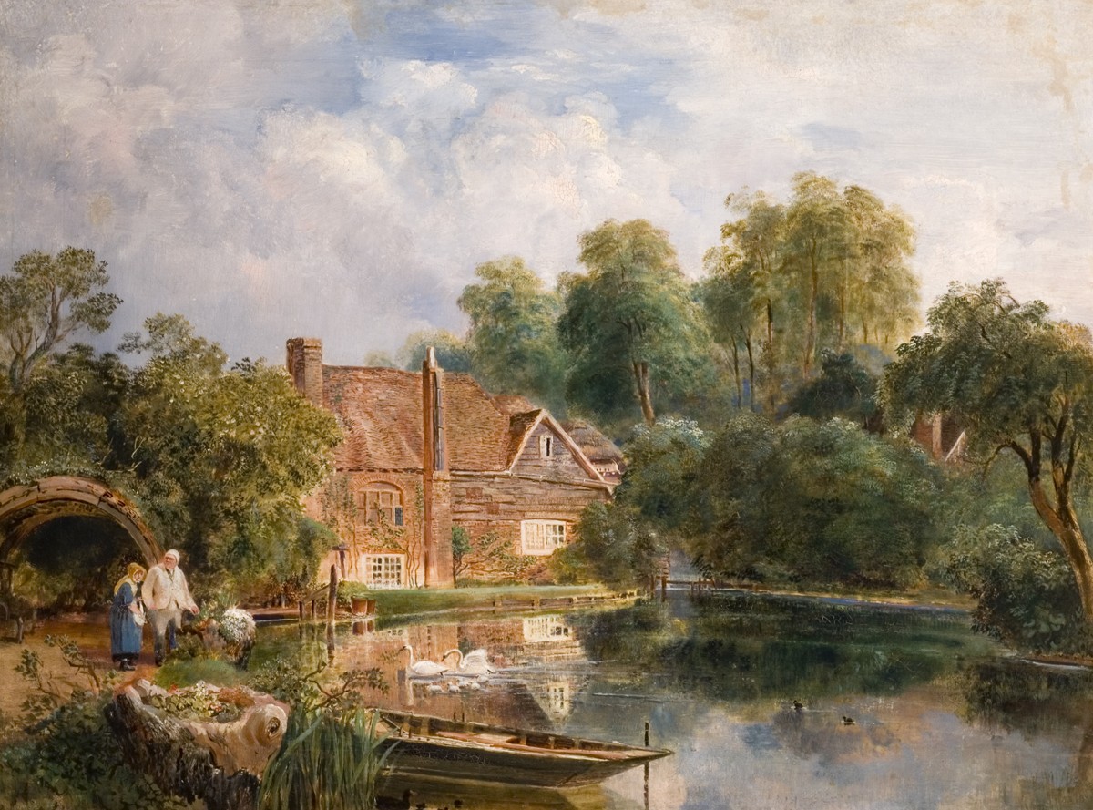 Charlton Mill, Hitchin, with Miller Edward Burr