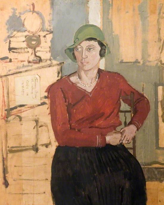 Portrait of a Woman in a Green Hat