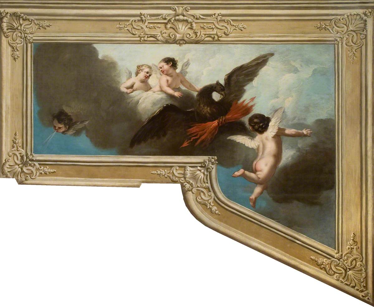 Cupids and an Eagle