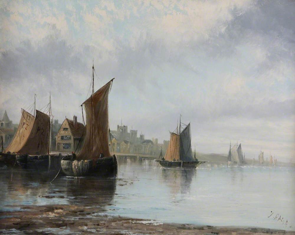 Harbour Scene with Fishing Boats