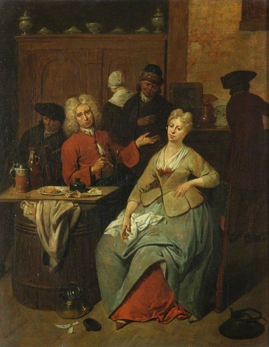 Tavern Scene (Man in a Red Jacket)