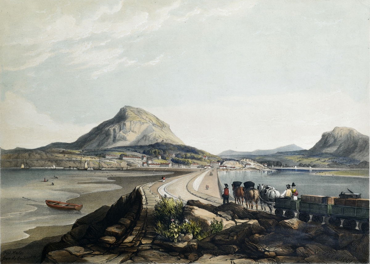 Port Madoc from the Embankment
