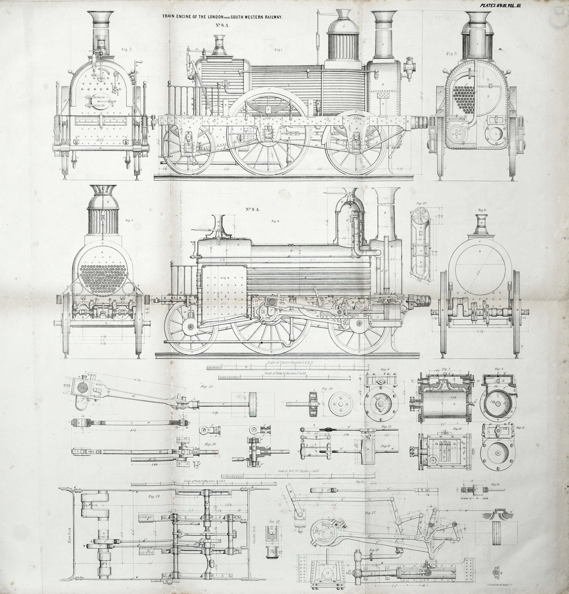 Train Engine of the London and South Western Railway No. 8A