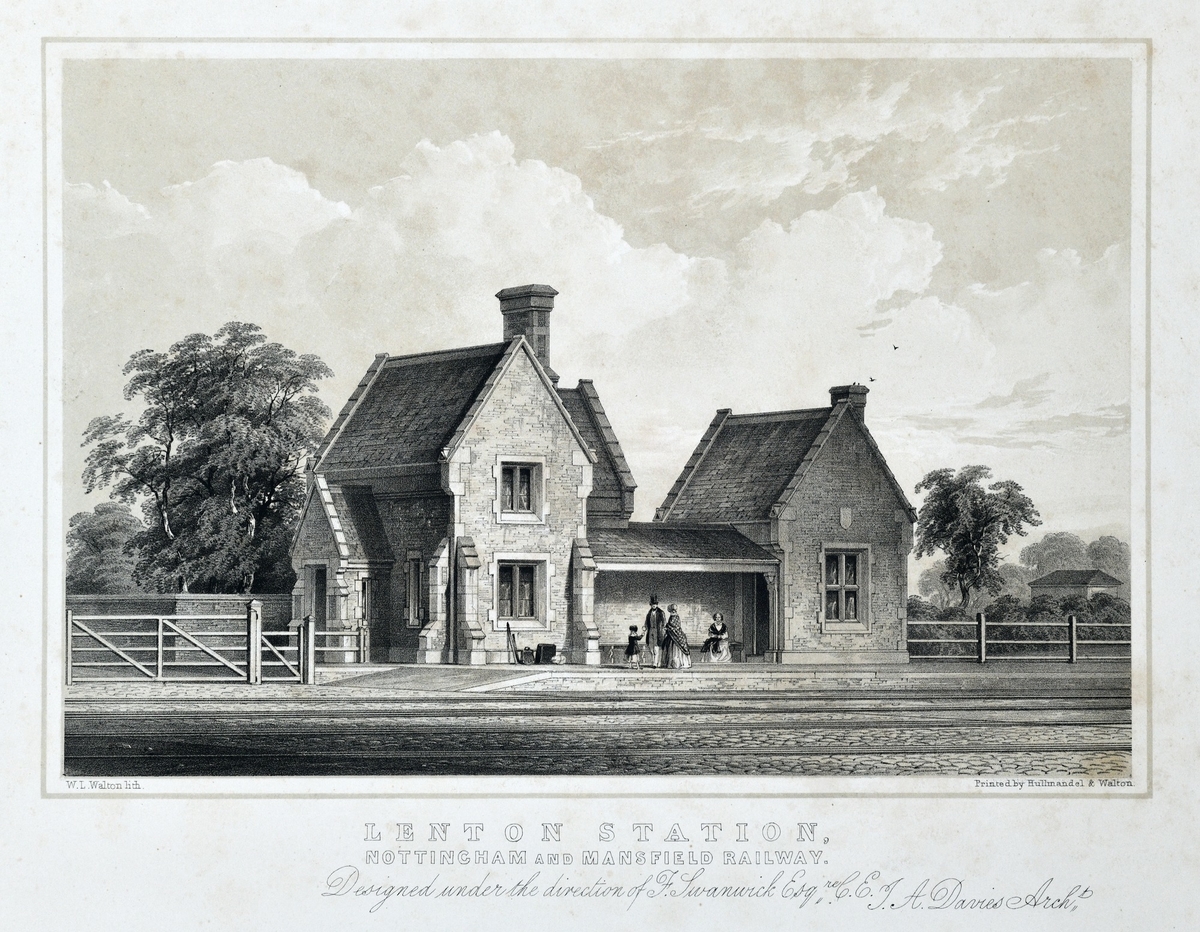 Lenton Station, Nottingham and Mansfield Railway