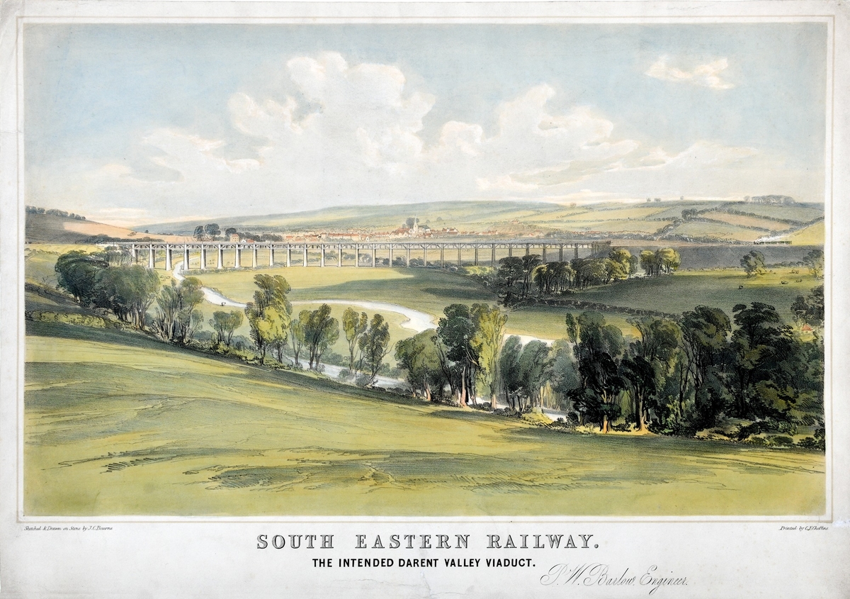 South Eastern Railway – the intended Darent Valley Viaduct