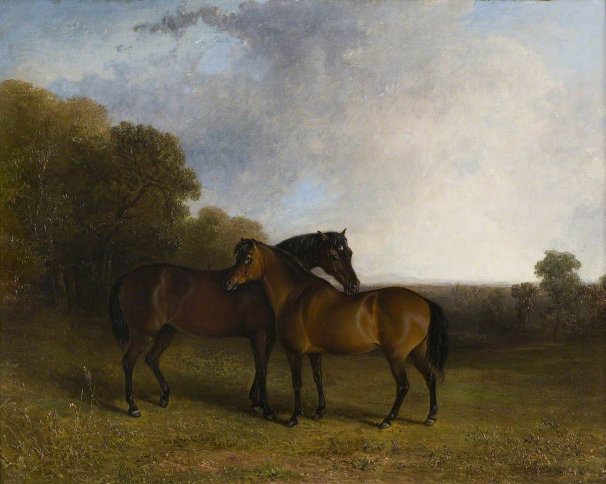 Two Hunters in a Landscape