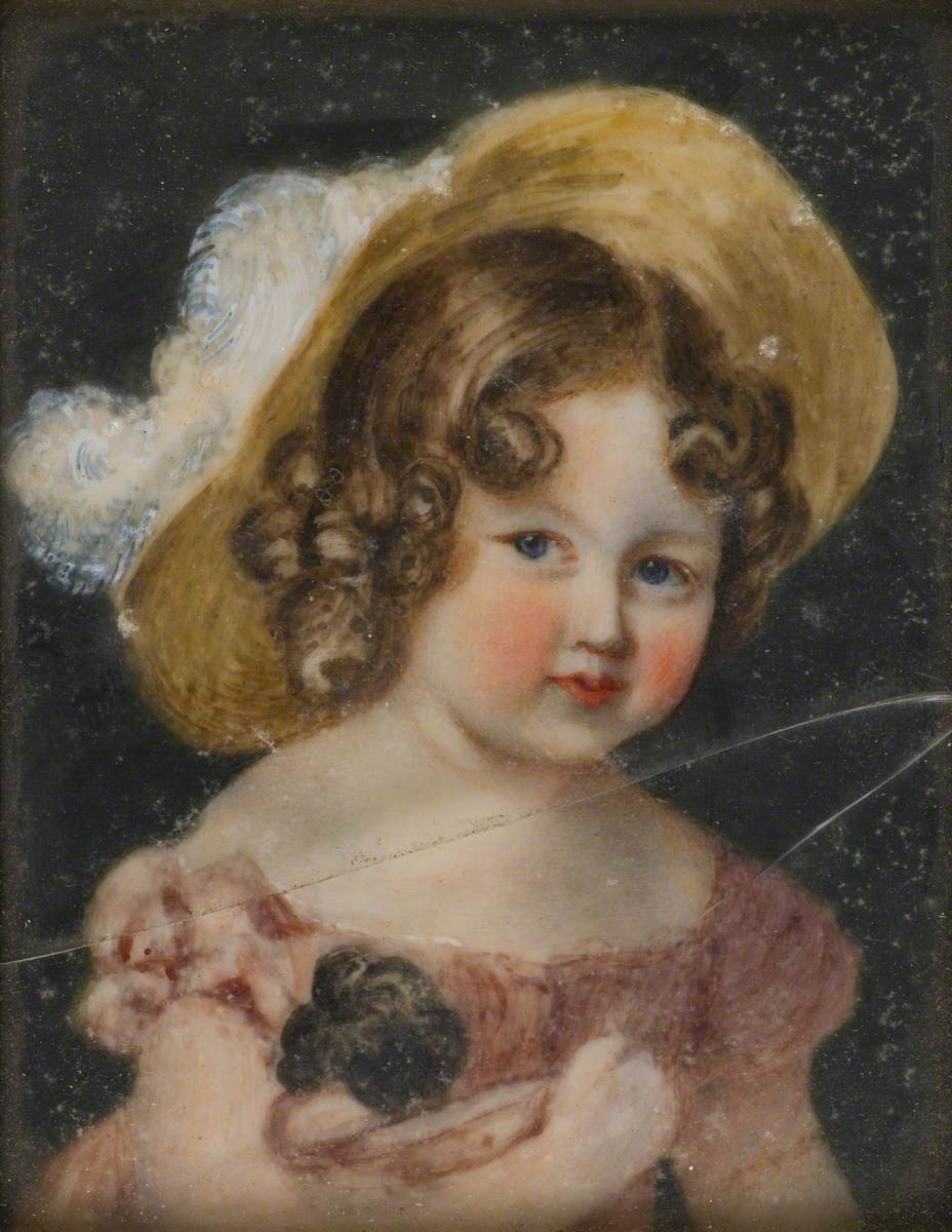 Georgina Bridgeman Holding a Doll