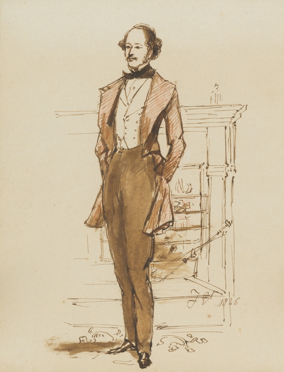 Orlando (1819–1898), Viscount Newport, the Eventual 3rd Earl of Bradford, aged 27 in 1846