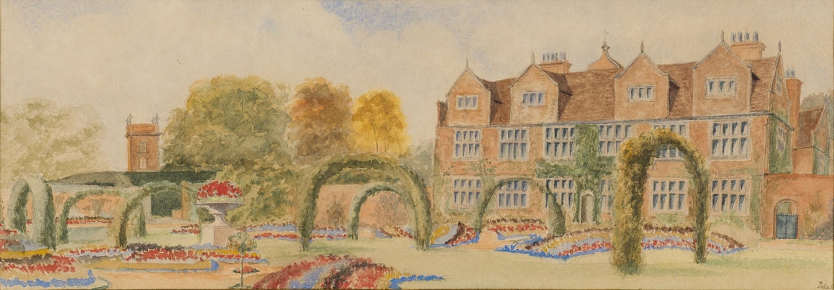 Castle Bromwich Hall From The Gardens Art UK   HSW WTP 116 0061 001 