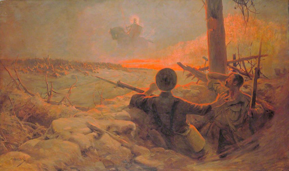 The Vision of St George over the Battlefield | Art UK