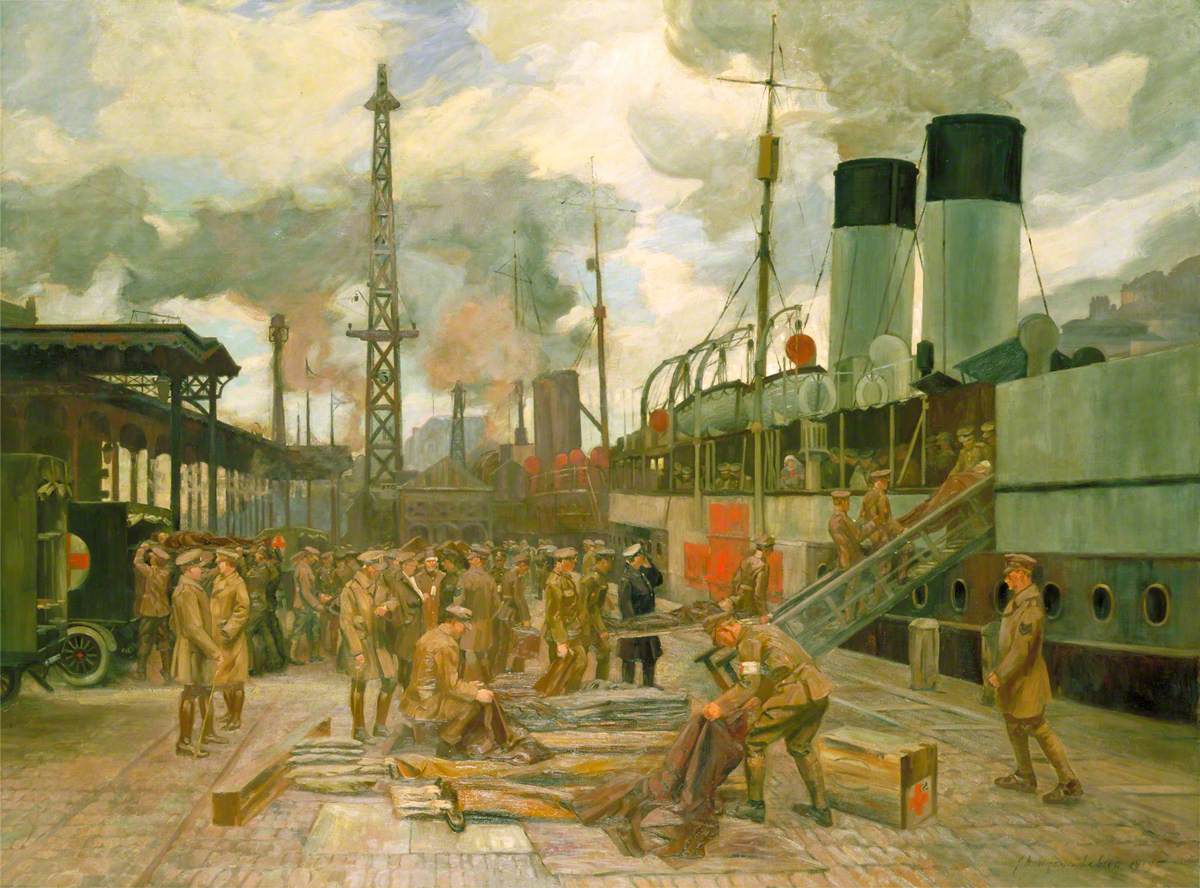Loading Wounded at Boulogne