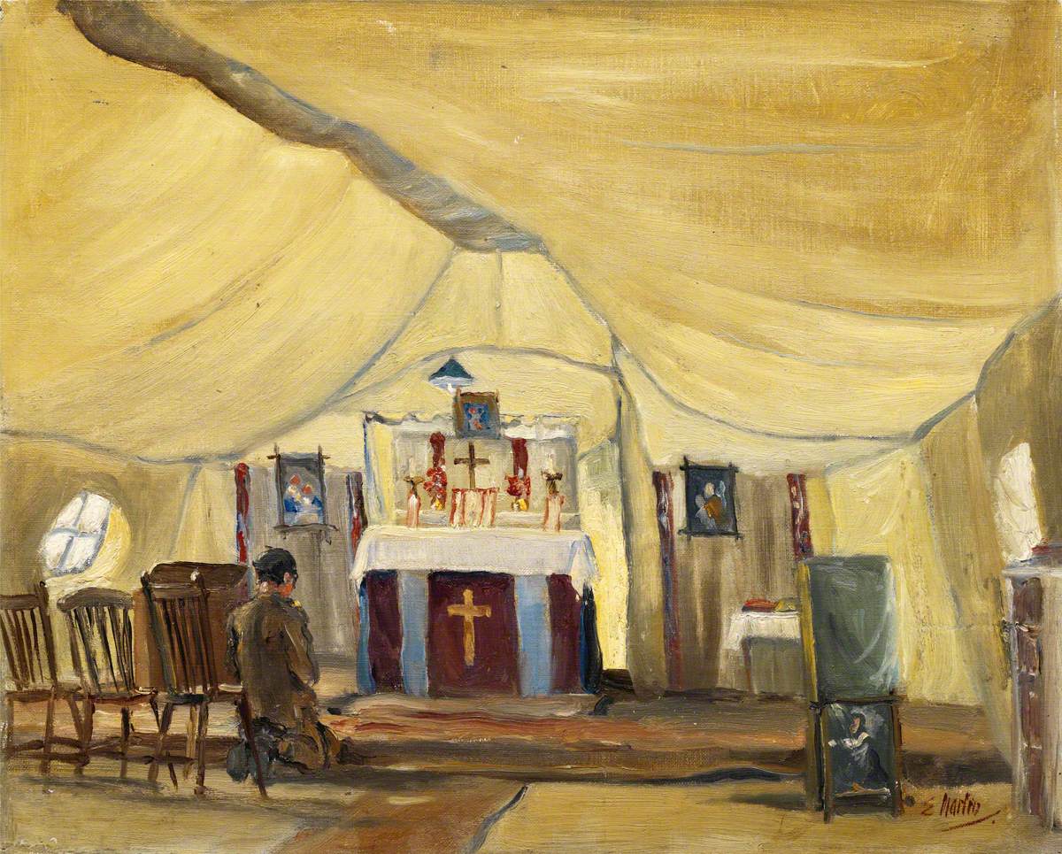 Church of England Marquee: 39th Stationary Hospital, Ascq