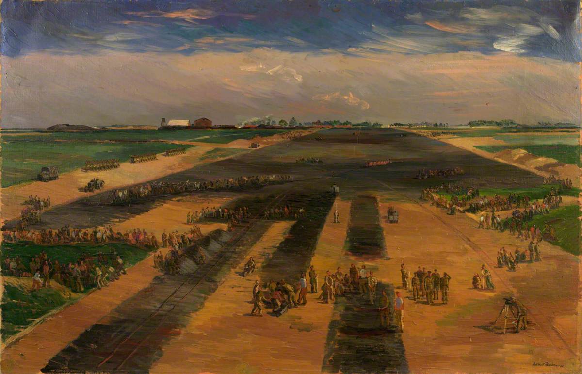 Aircraft Runway in Course of Construction at Thélus: Near Arras, May 1940