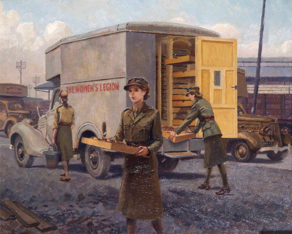 Food Van at the Royal Docks, London Women's Legion