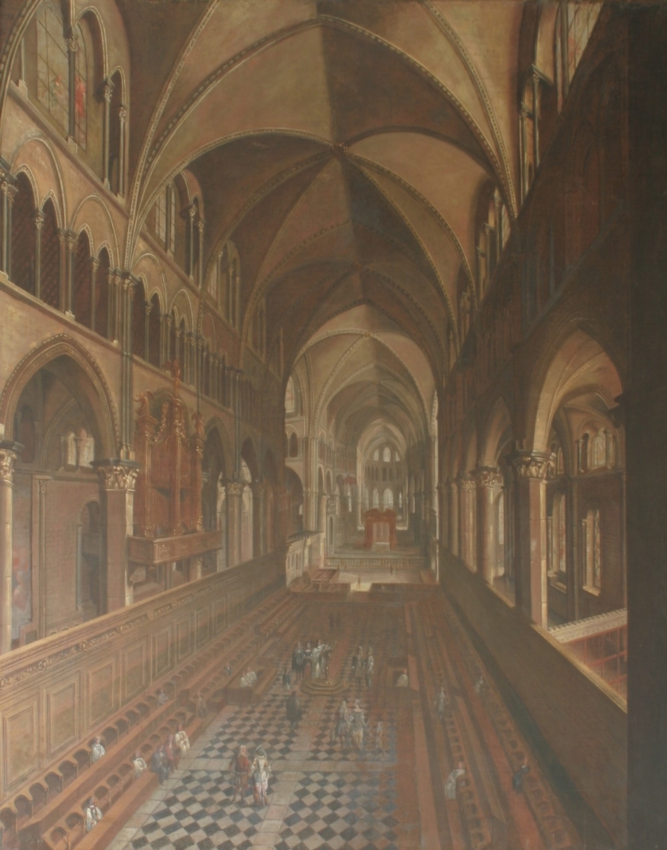 Interior of Canterbury Cathedral Showing Quire and High Altar