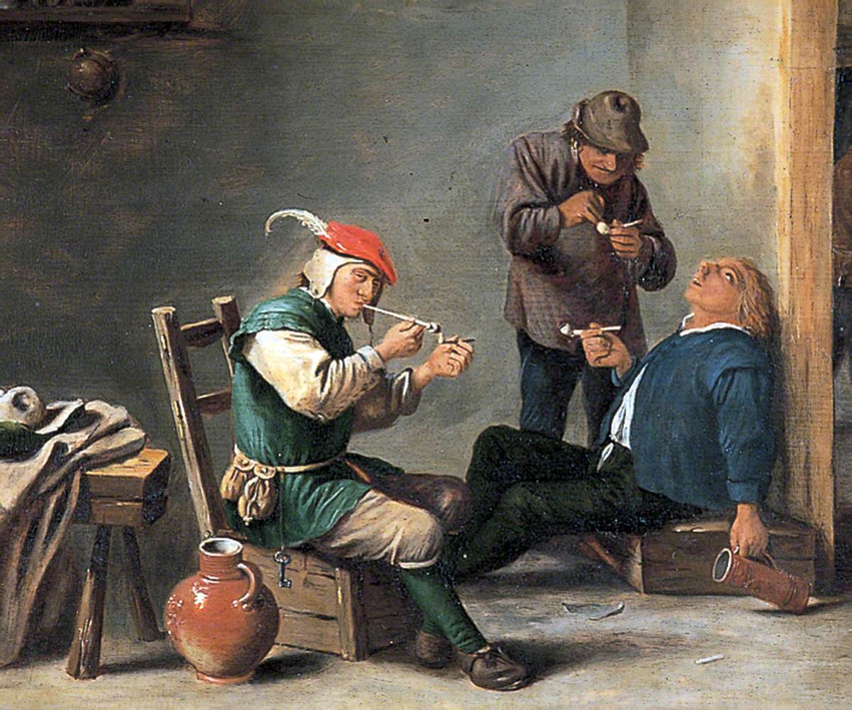 The Topers (Boors Smoking in an Interior)