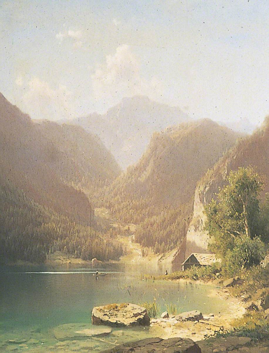 Mountainous Lake Scene