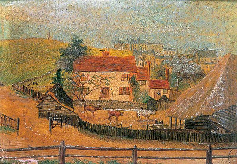 Naïve Painting of Delce Farm, Rochester, Kent