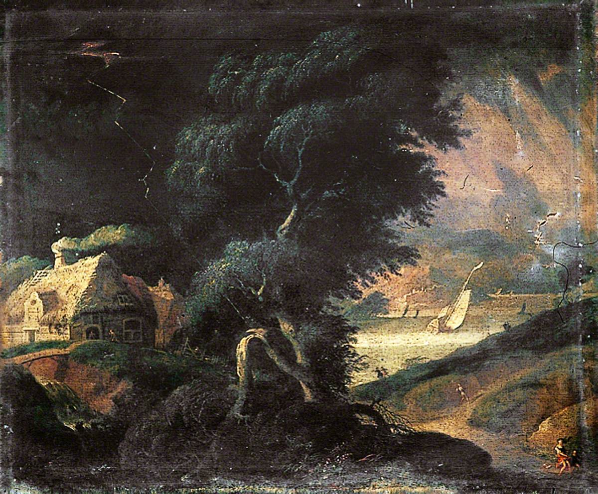 Landscape with an Old Cottage