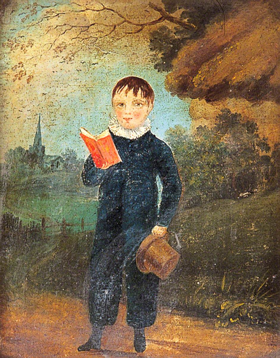 Boy in a Ruff Holding a Red Book
