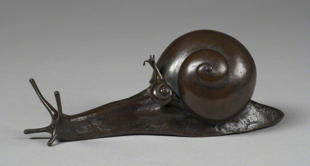 Okimono of a Snail