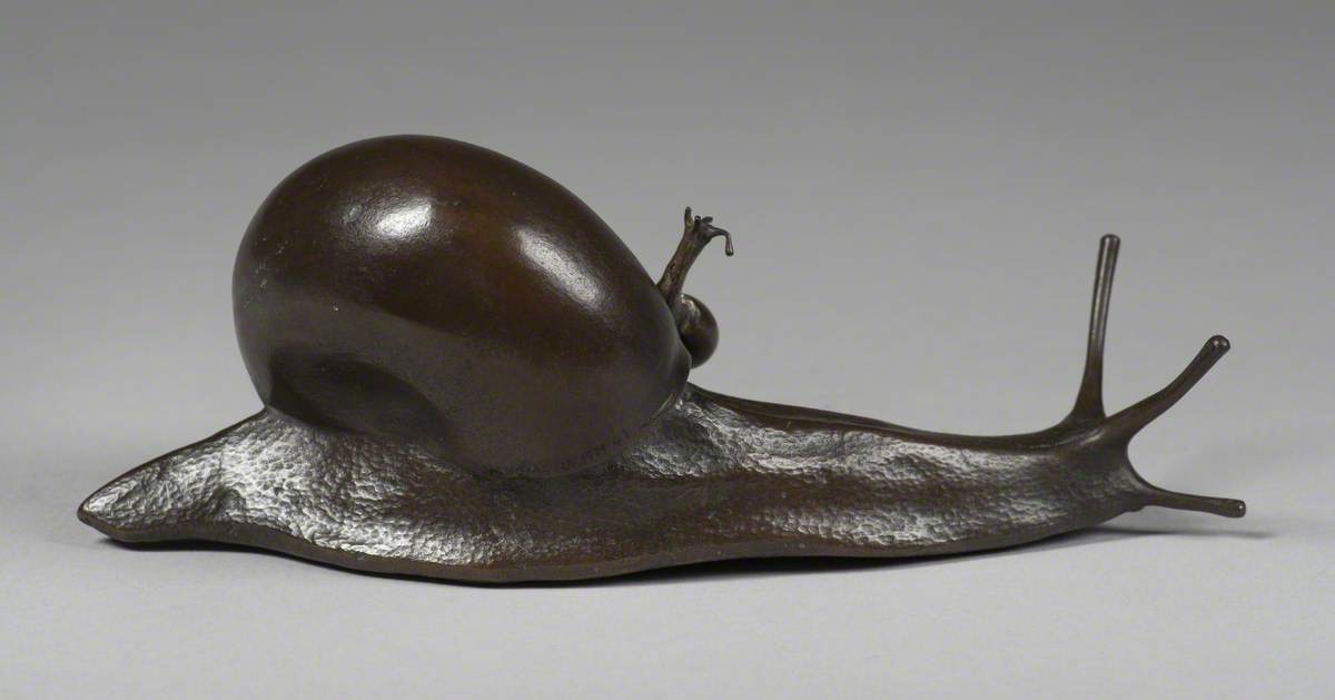 Okimono of a Snail