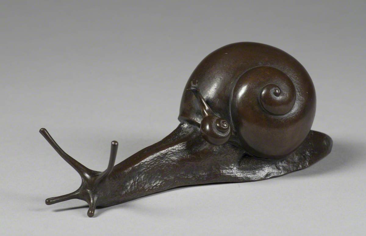 Okimono of a Snail