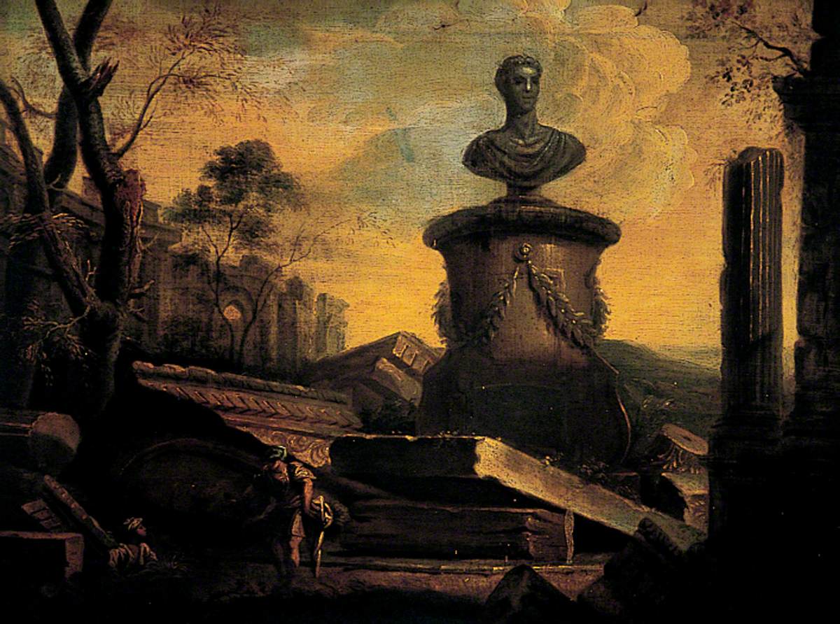 Ruins with a Bust