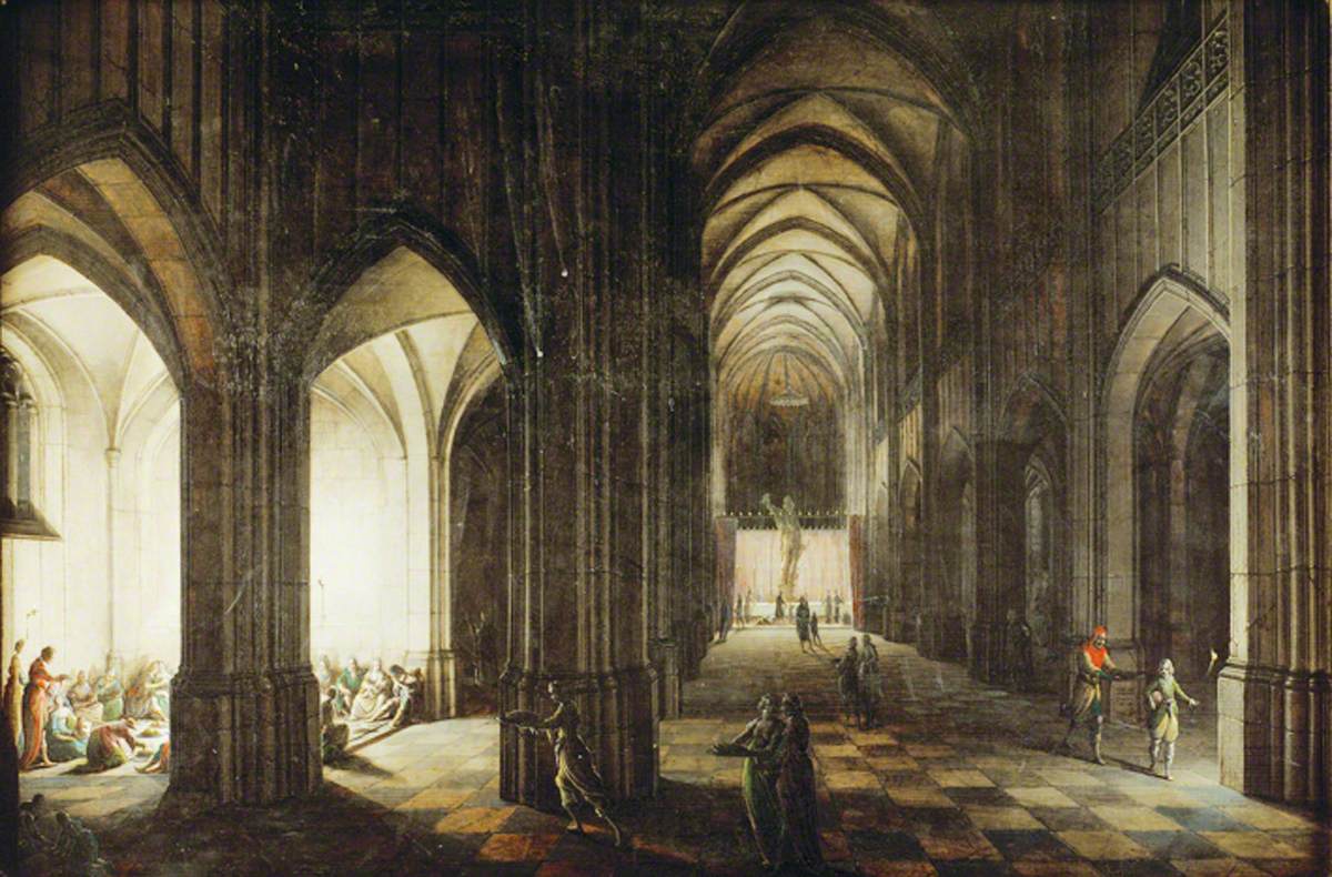 Interior of a Cathedral Dedicated to a Profane Form of Worship