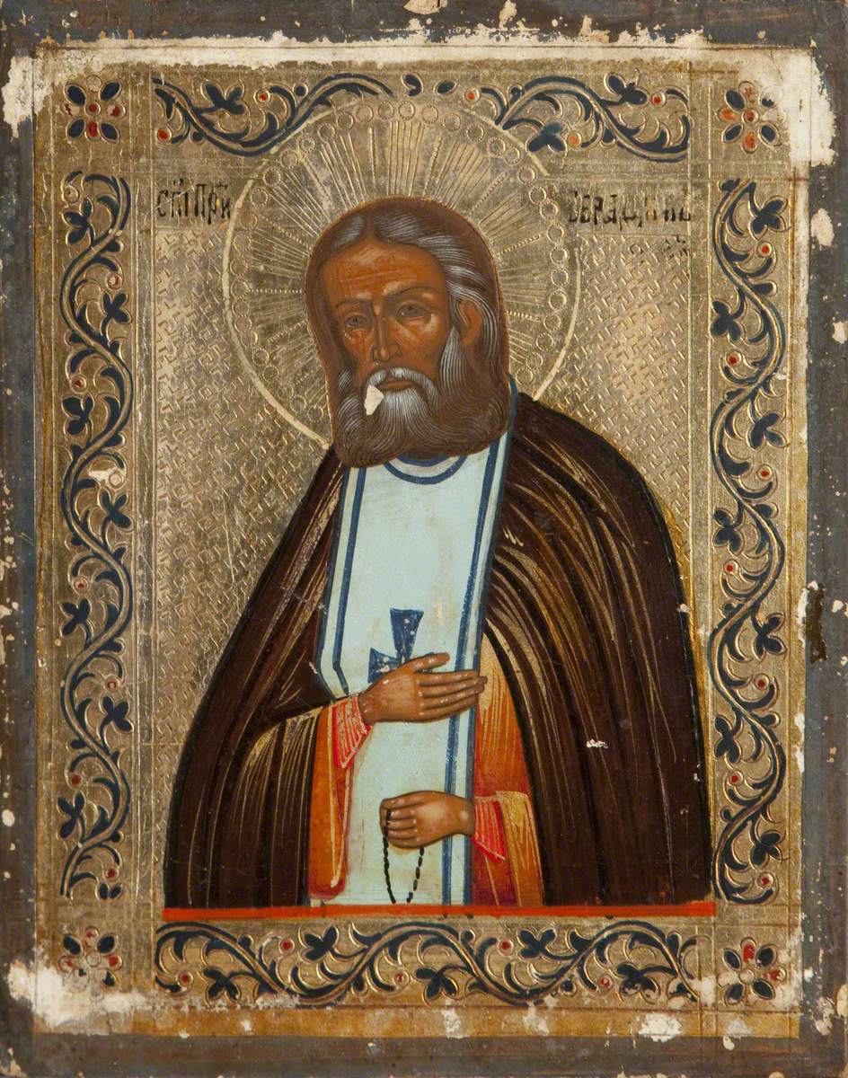 Icon with Saint Seraphim of Sarov