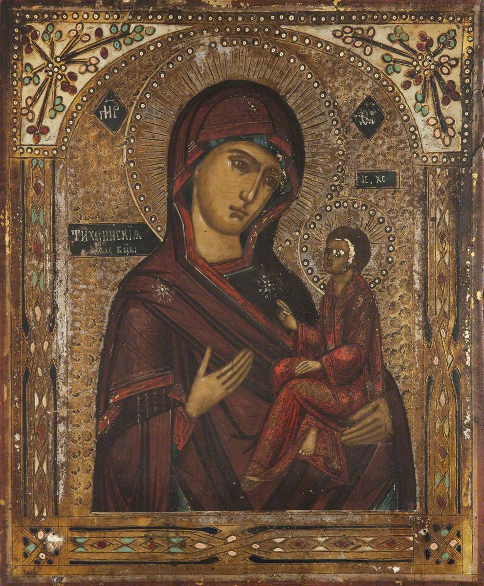 Icon with Tikhvin Mother of God | Art UK