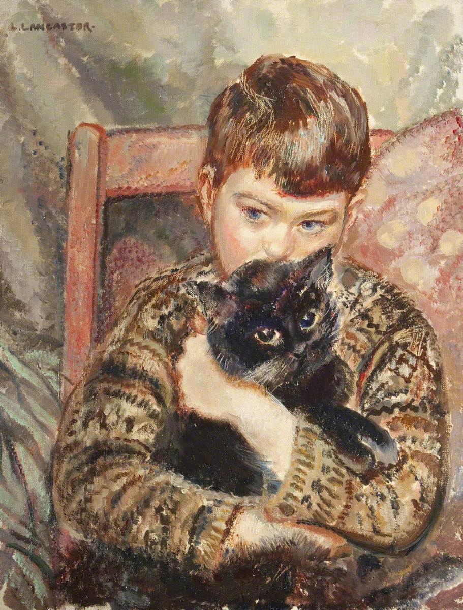 Ренуар мальчик с кошкой