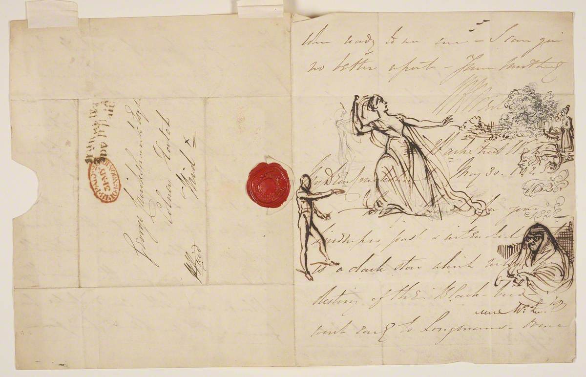 Letter to the Artist with Three Sketches