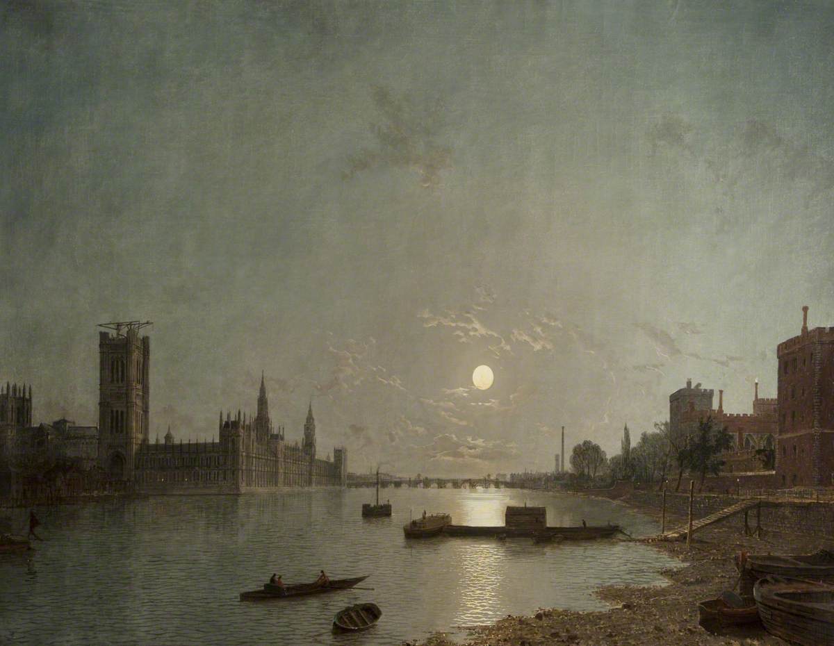 Westminster in the Moonlight