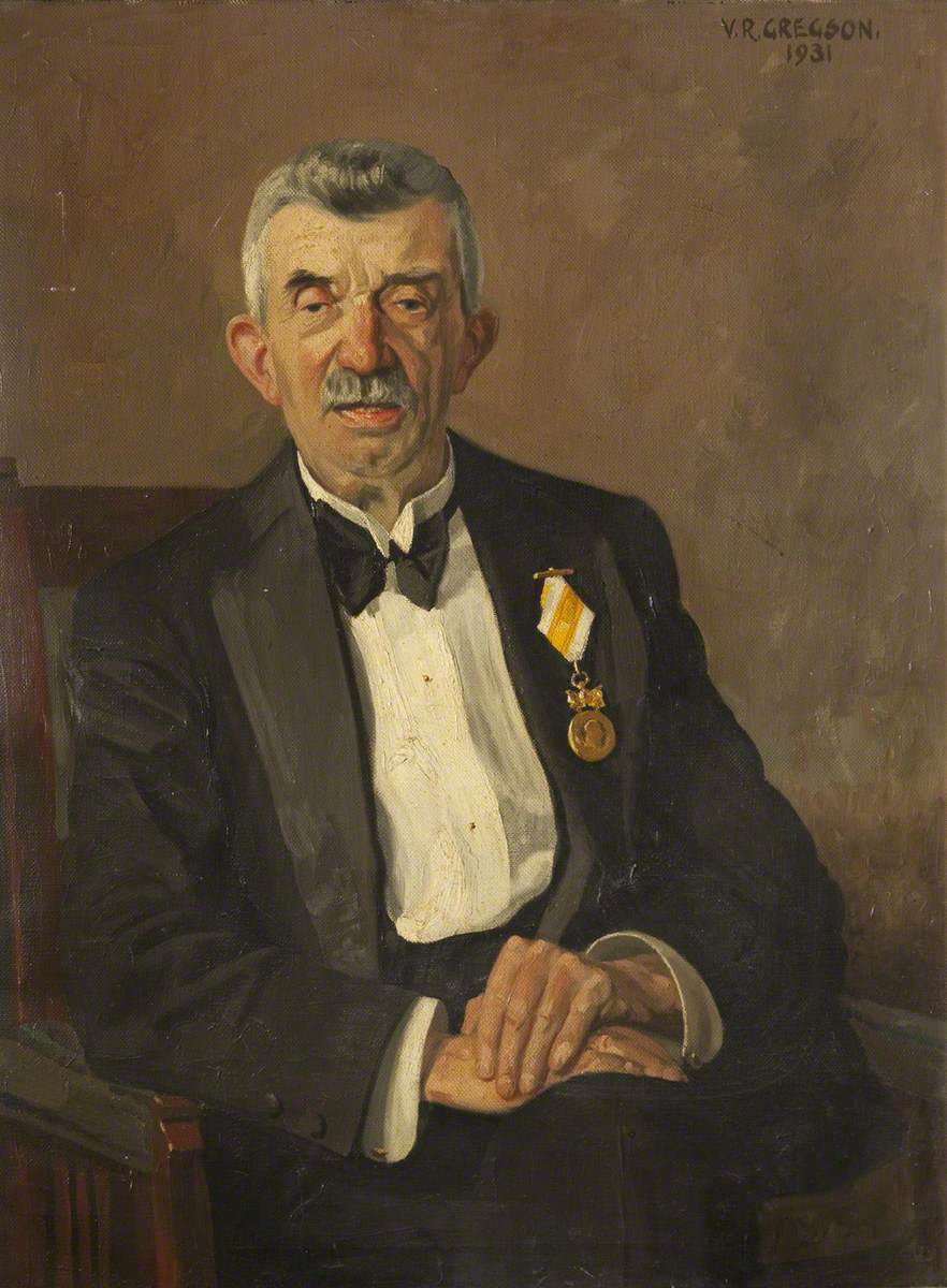 Portrait of a Man Wearing a Medal