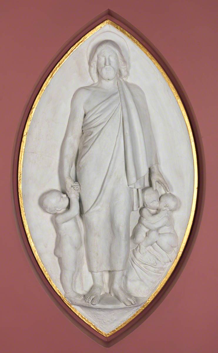 Christ Blessing Children: Suffer the Little Children to Come Unto Me, and Forbid Them Not, For Such is the Kingdom of God