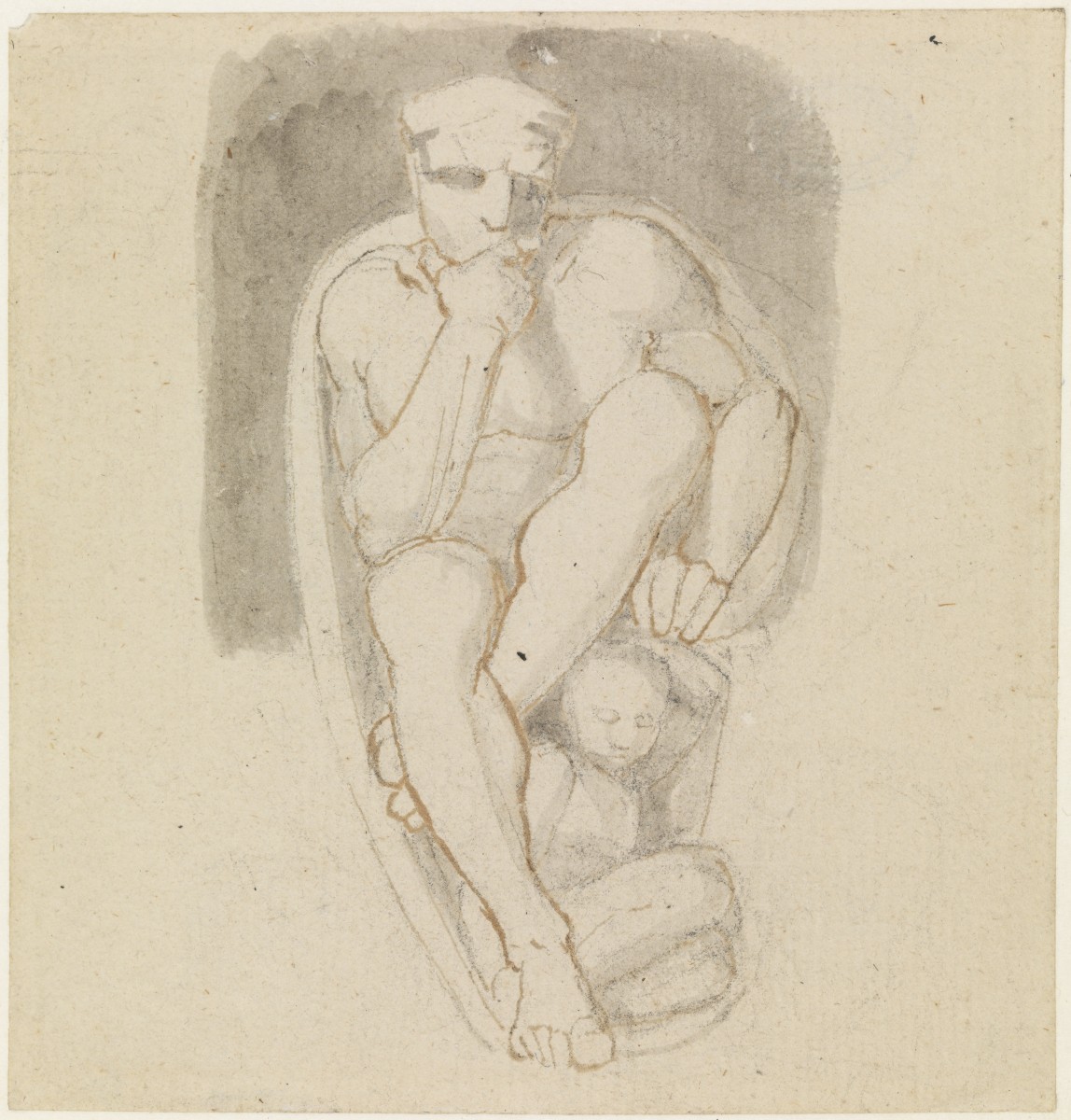 A Seated Male Figure