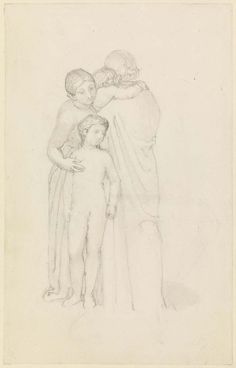 A Woman with a Child at Her Shoulder