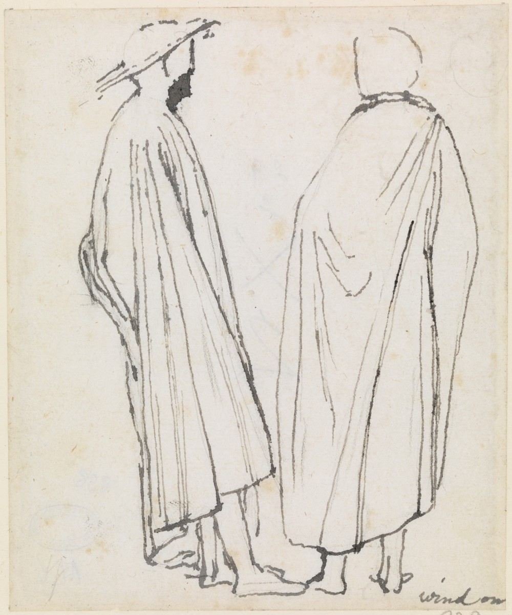 Two Cloaked Figures