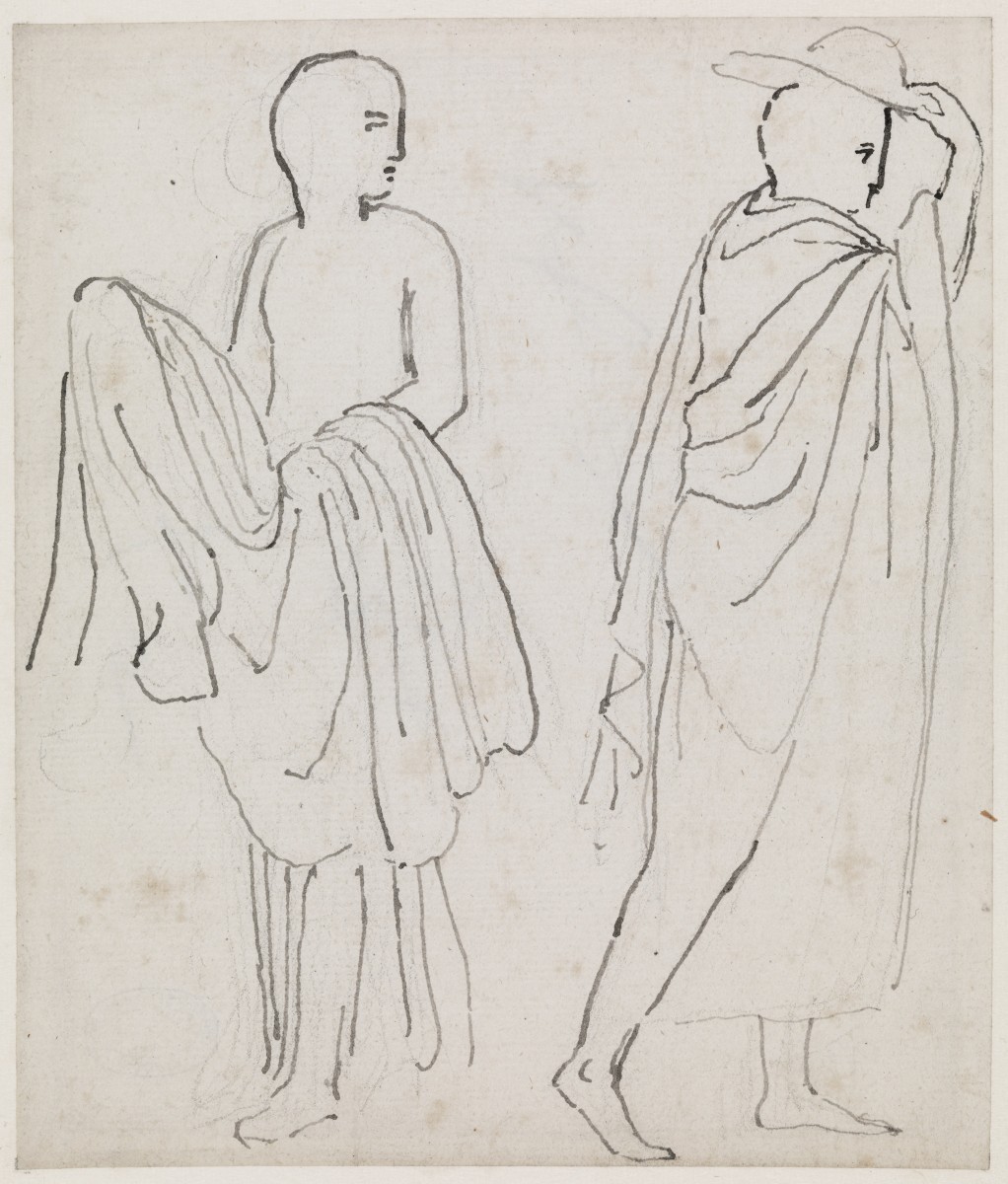 Two Cloaked Figures