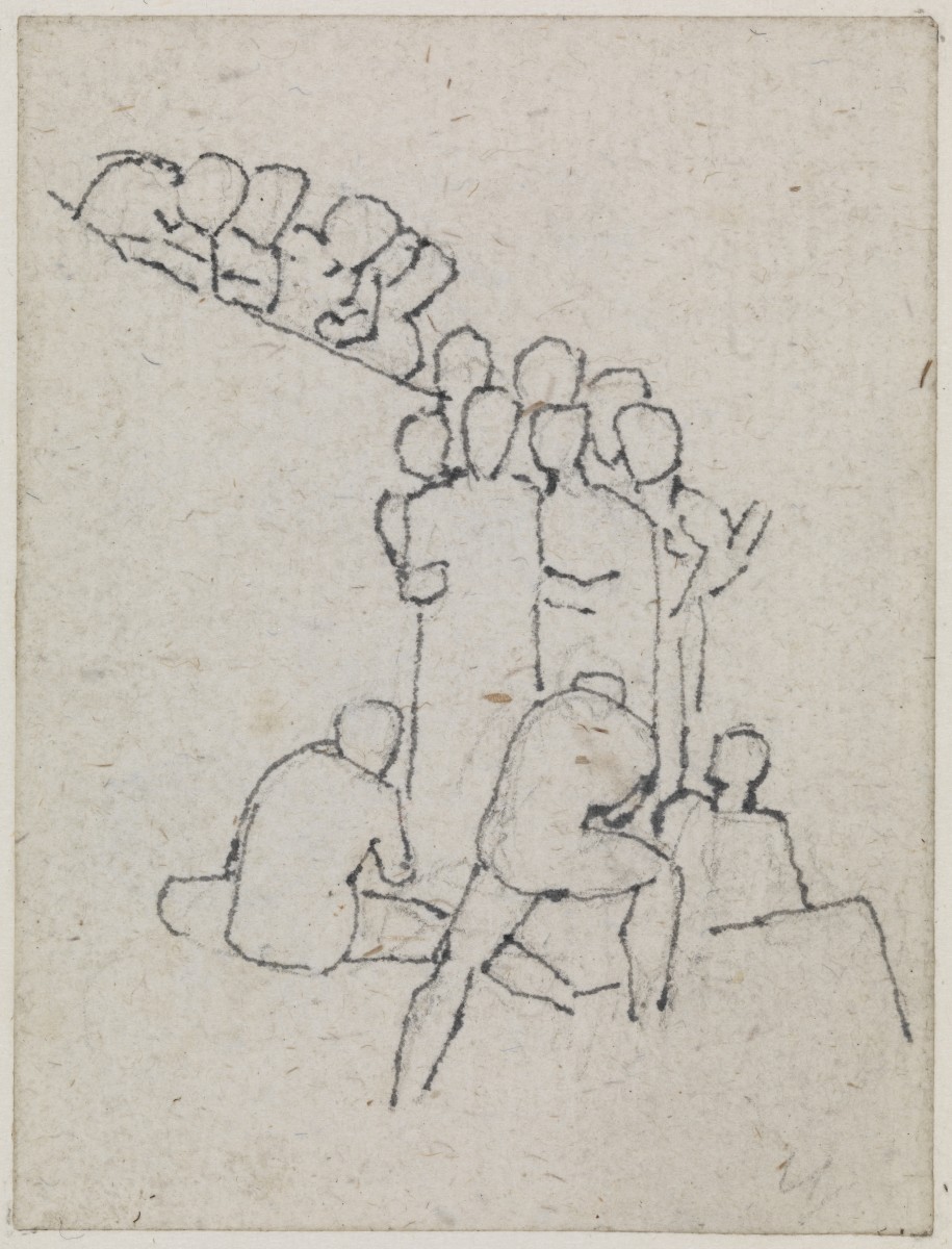 A Group of Seated and Standing Figures