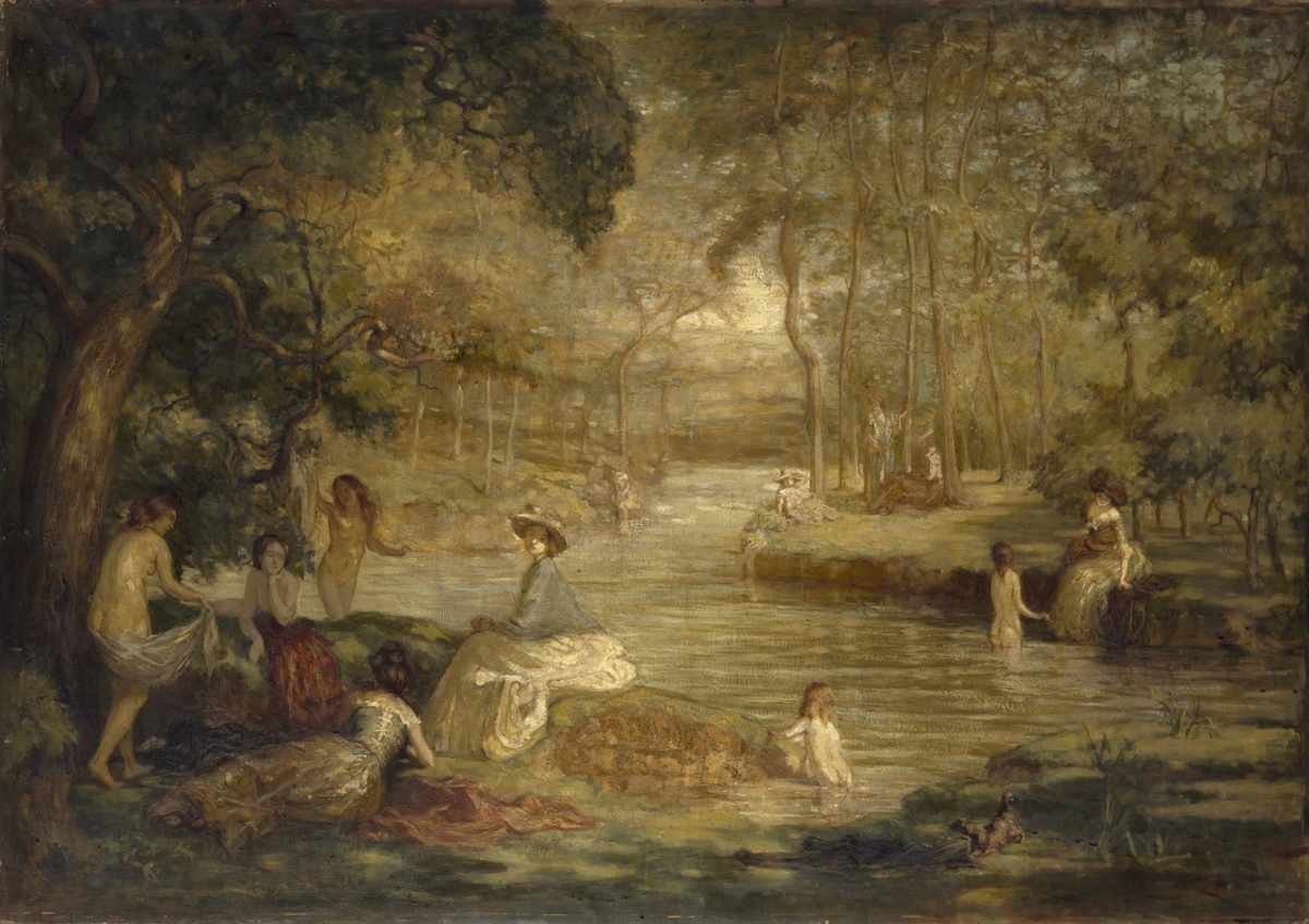 Bathers: Women Bathers by a River
