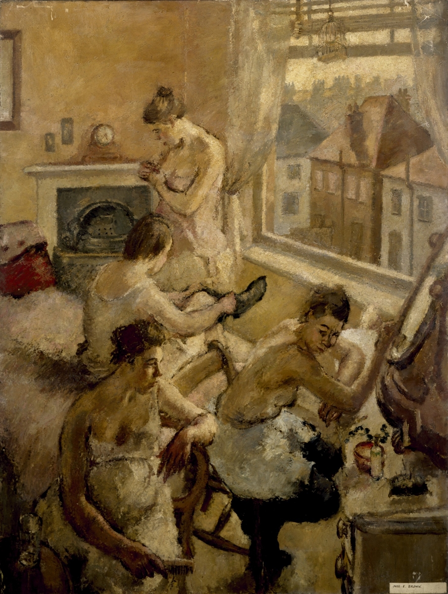 The Dressing Room: Female Figures by a Window